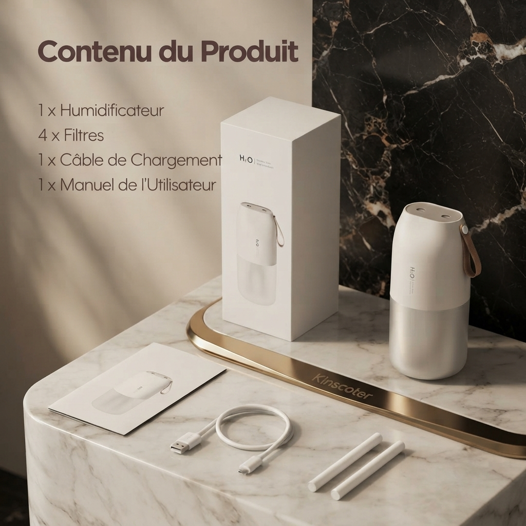 Humidificateur d'Air Double Jet – Réservoir 300 ml