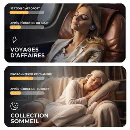 Bouchons anti-bruit pour dormir utilisés en voyage d'affaires et à la maison, collection sommeil