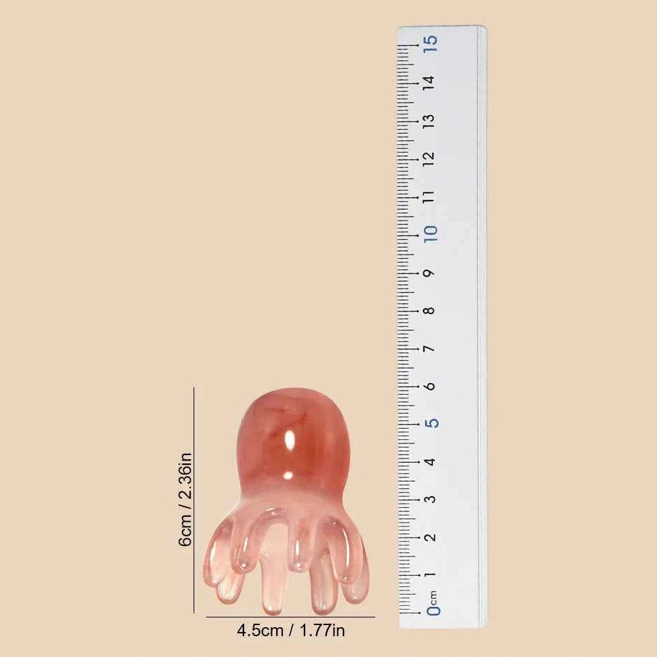 Cute Octopus Scalp Massage Comb (Resin)｜