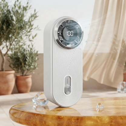 Ventilateur à main Vento effet fraîcheur, gros plan coloris Blanc