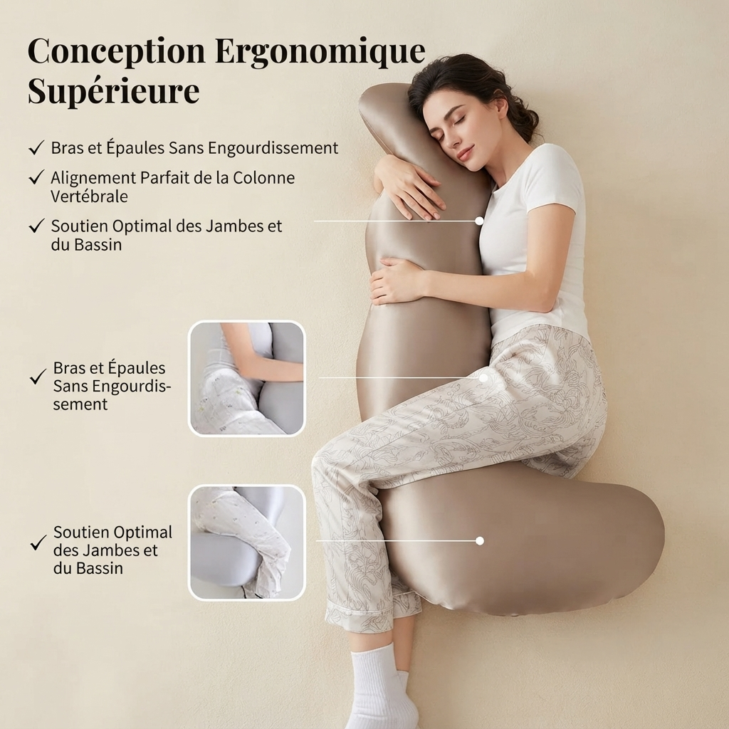 Oreiller ergonomique conception ergonomique détaillée
