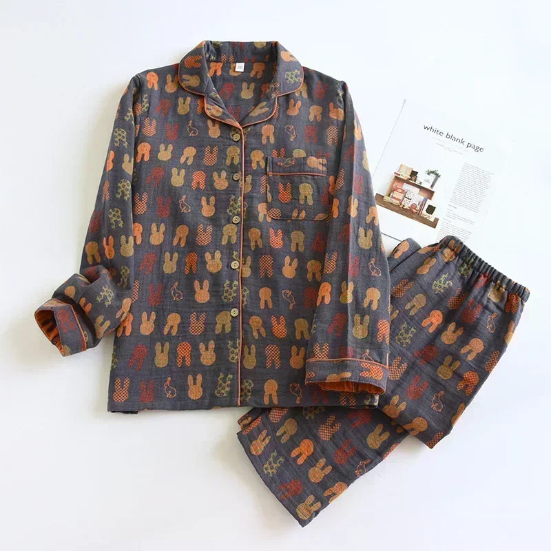 Pyjama Câline™ Automne (col chemise)motif 