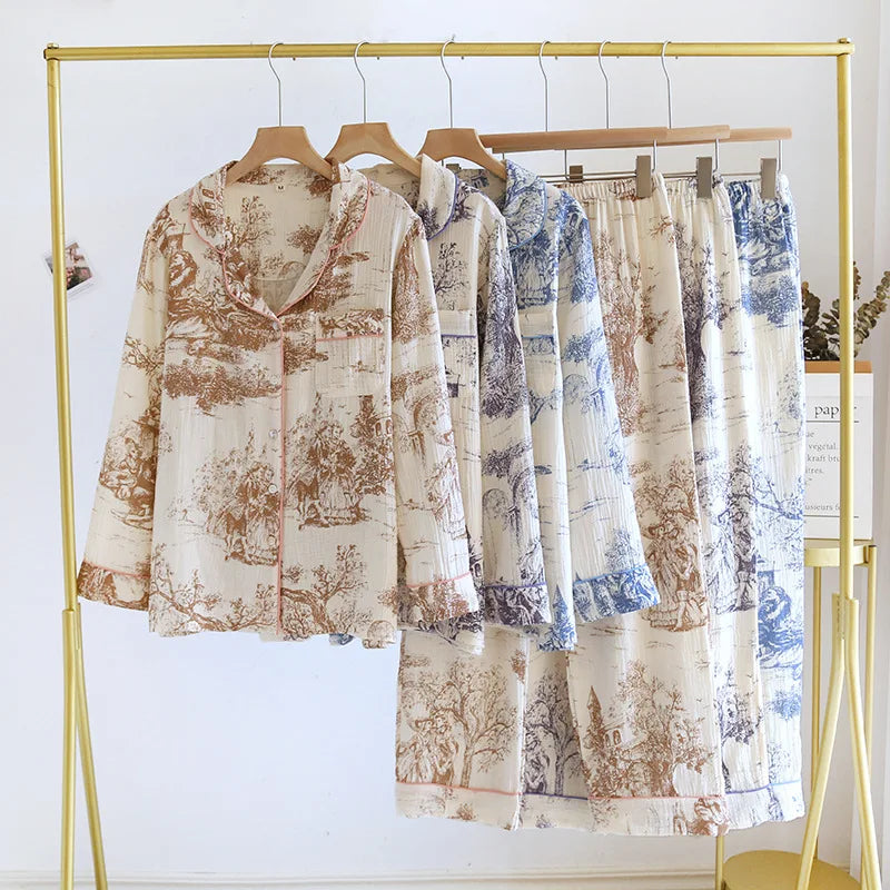 Peignoir Kimono Femme 100% Coton | Câline™ Yuki