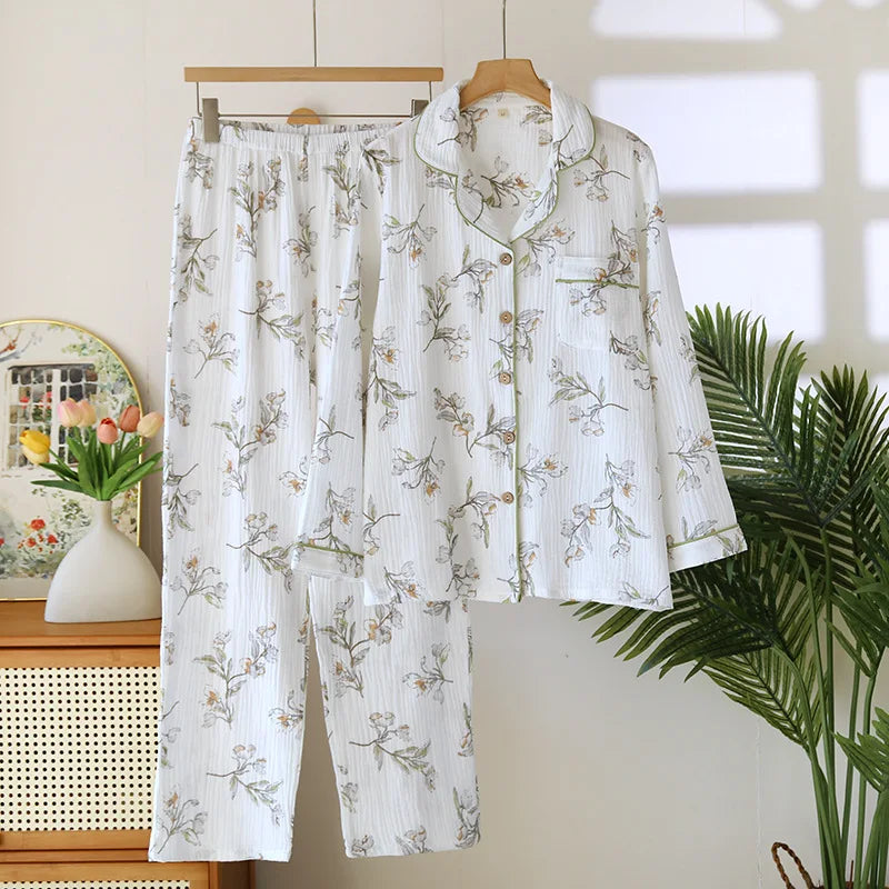 Peignoir Kimono Femme 100% Coton | Câline™ Yuki
