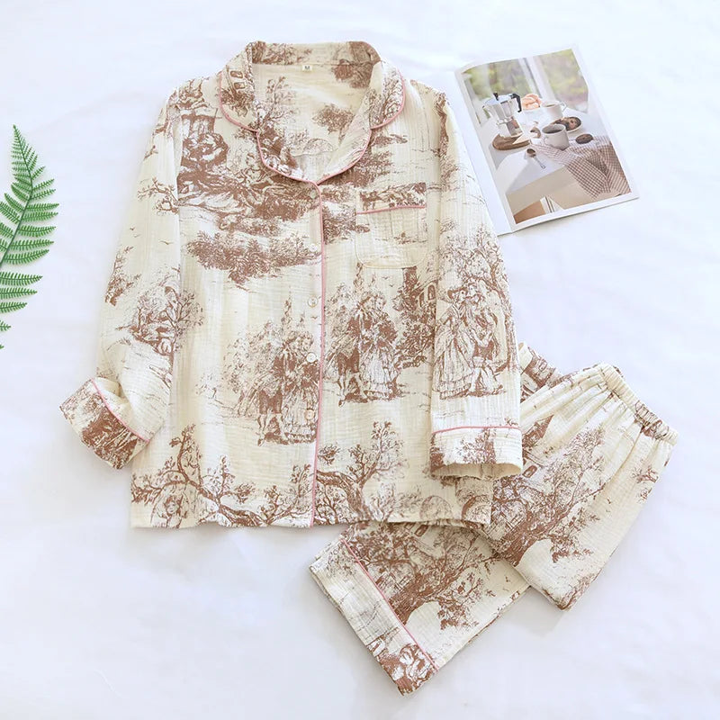 Peignoir Kimono Femme 100% Coton | Câline™ Yuki