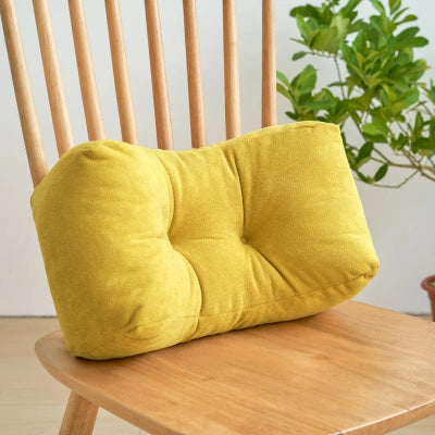 coussin pour lombaire jaune
