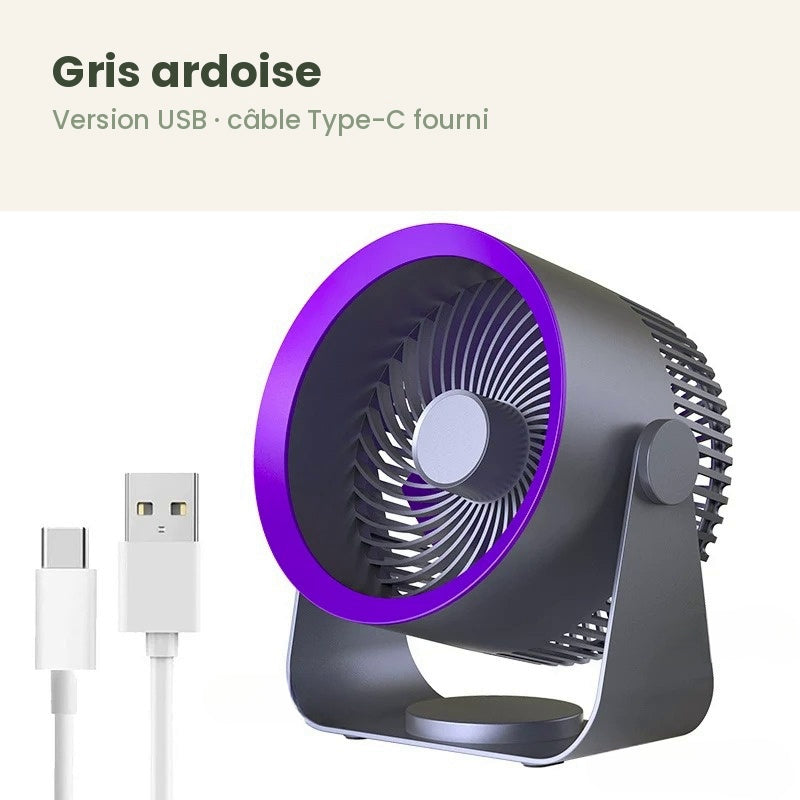 Ventilateur Portable Silencieux Glacio™ | Sans Fil 15h
