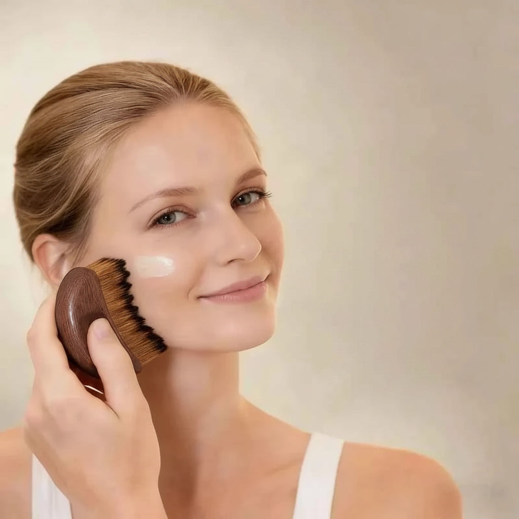 Gua sha visage manche en bois