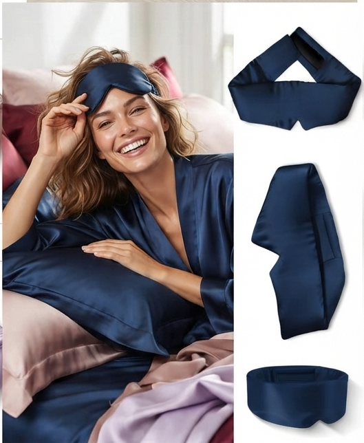 Masque de Sommeil en Soie – 22 Momme Grand Format