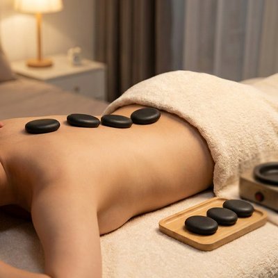 Pierre chaude massage
